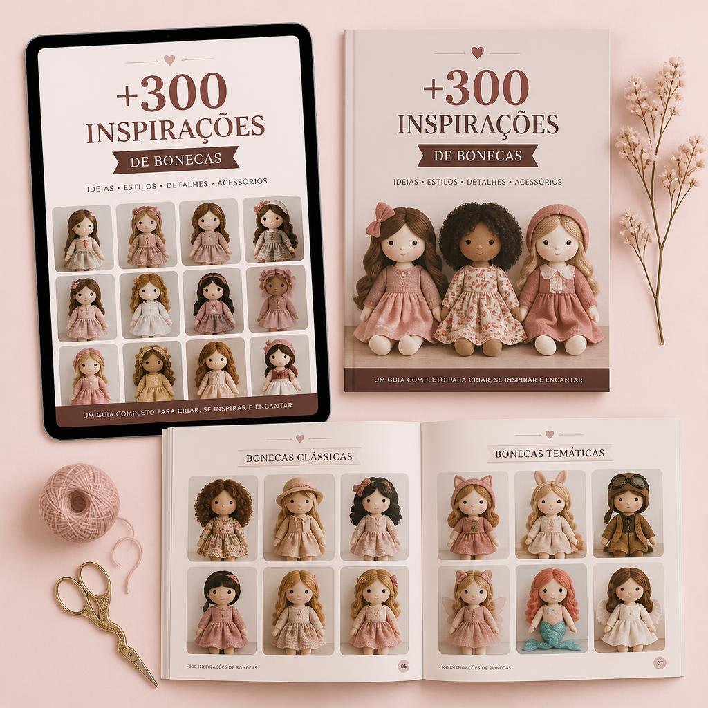 Banco com +300 Inspirações de Bonecas