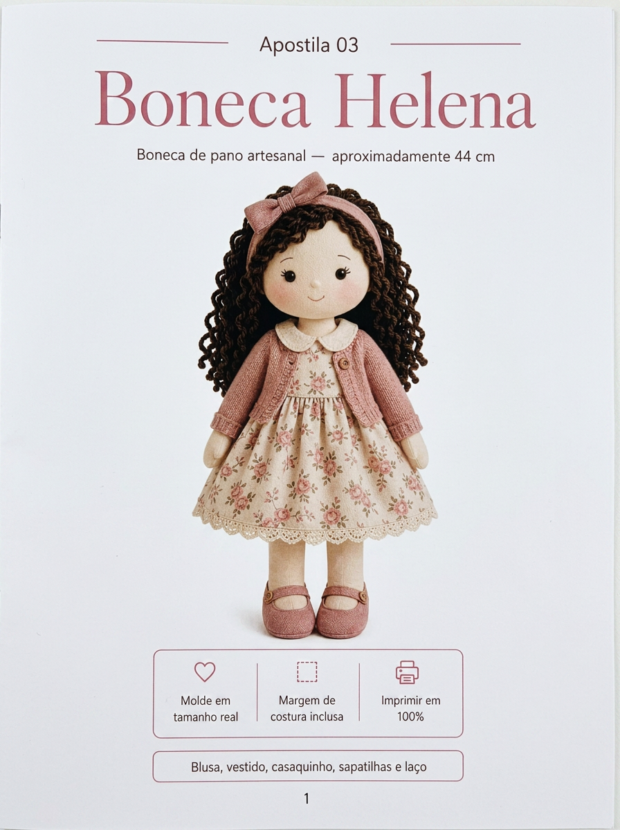Apostila de boneca de pano — Boneca Helena